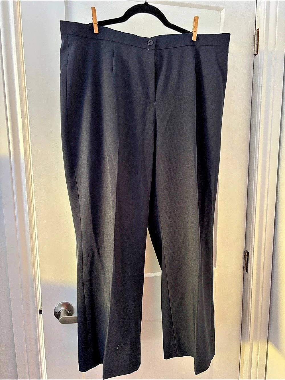 Addition Elle Straight Leg Trousers Dress Pants in Navy Blue Size 18 Like New